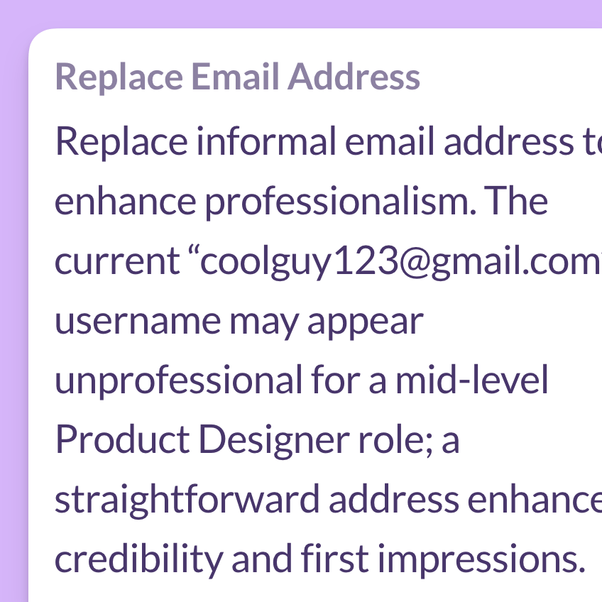 Clear Suggestion Explanations