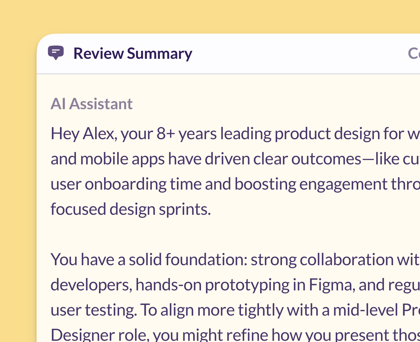 Professional-level feedback in minutes