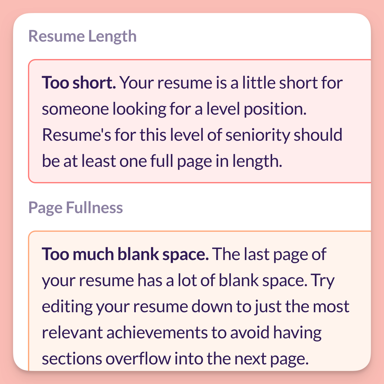 Resume Length