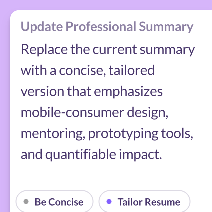 Suggestion Explanations