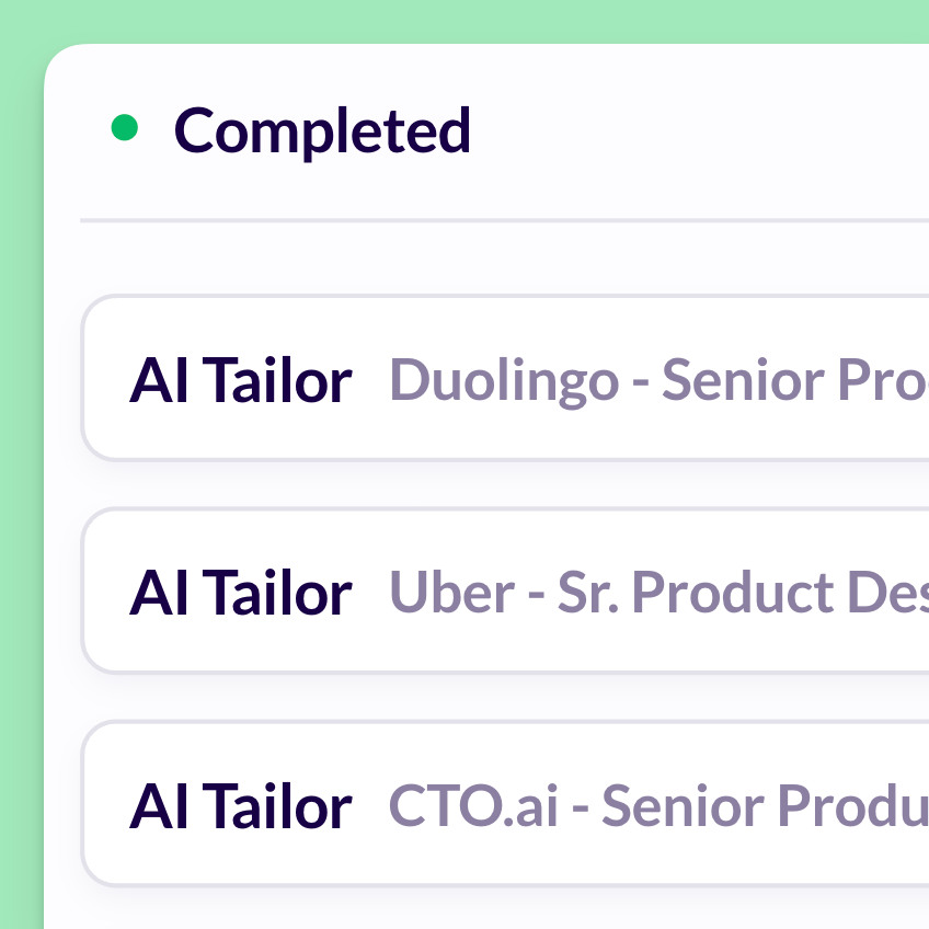 Unlimited Resume Tailoring
